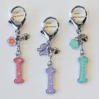Glitter Keyring Letter I
