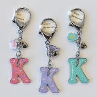 Glitter Keyring Letter K