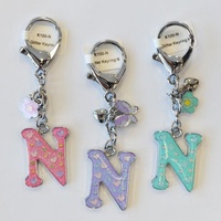 Glitter Keyring Letter N