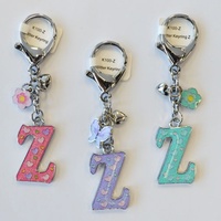 Glitter Keyring Letter Z