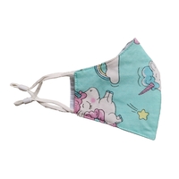 Kids Adjustable Reusable Face Mask; Mint Unicorn