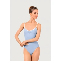Bloch Arve Soft Gathered Front & Back Womens Leotard; Bluebird/White;Large