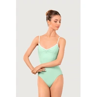 Bloch Arve Soft Gathered Front & Back Womens Leotard;Mint/White;Large