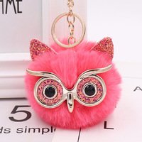 Fluffy Owl Keyring