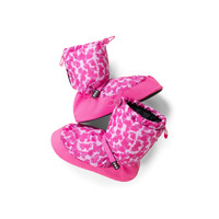 Bloch Confetti Hearts Printed Warm Up Booties Child Pink