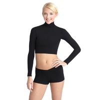 Capezio Turtleneck Long Sleeve Crop Top Adult