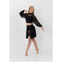 Studio 7 Annabelle Crop Adult X- Large; Black