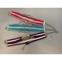 Leather Charm Bracelet Gymnastics