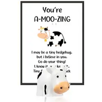 Inspirational Cards with Toy Cow
