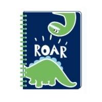 Mad Ally A5 Spiral Notebook Dinosaur