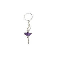 Mad Ally Ballerina Keyring- Purple
