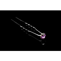 Mad Ally Diamante Bun Pin- Purple