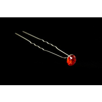 Mad Ally Diamante Bun Pin- Red