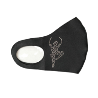 Mad Ally Adult Diamante Face Mask Ballerina