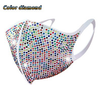 Mad Ally Diamante Face Mask Kaleidoscope