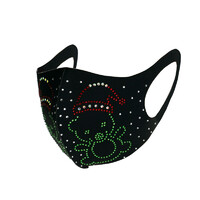 Mad Ally Adult Diamante Face Mask Christmas Teddy