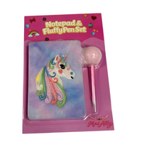 Mad Ally Fluffy Notebook - Pink Unicorn