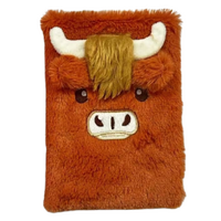 Mad Ally Fluffy Notebook - Highland Cow Kids