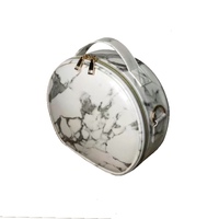 Mad Ally Oval Marble Make up case