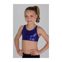 Sylvia P Purple Mystique Crop Top