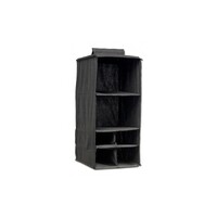 Dream Duffel Hanging Shelf Shoe Caddy; Black Monochrome