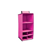 Dream Duffel Hanging Shelf Shoe Caddy; Pink Monochrome