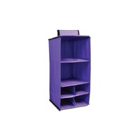 Dream Duffel Hanging Shelf Shoe Caddy; Purple Monochrome