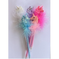 Mad Ally Unicorn Head Fluffy Pen