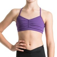 Bloch Bunga Gathered Racer Crop Top Girls