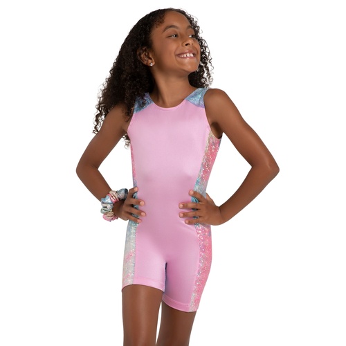 Capezio Sparkle Biketard; Pink Unicorn Sparkle; Child Toddler
