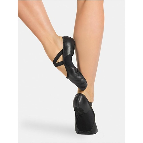 Capezio Hanami Leather Ballet Adult 10.5; Medium; Black