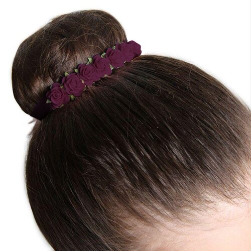 Bloch Flower Ribbons Small; Burgundy