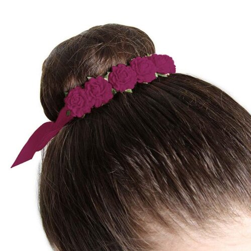 Bloch Flower Ribbons Medium; Berry
