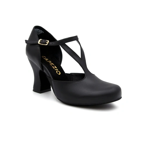 Capezio 3" Shanel Character Shoe; Black; Adult 5