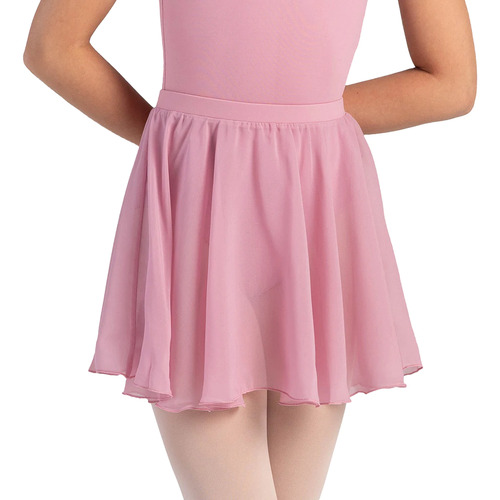 Bloch Chayanne Chiffon Short Circle Girls Skirt Child Petite; Dusk