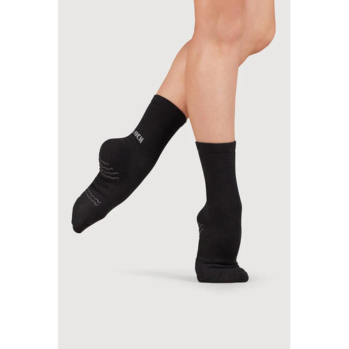 Bloch Blochsox Crew Sock Adult X- Small; Black
