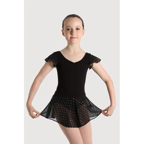 Bloch Olesia Sequin Spotted Girls Skirt; Black; Child Small