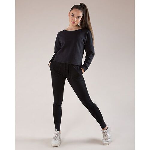 Energetiks Brooklyn Cropped Sweater Adult X- Small; Black