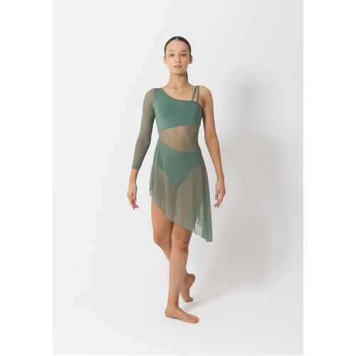 Studio 7 Tasha Lyrical Dress; Forest Green; Adult Small