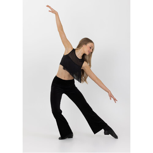 Studio 7 Velvet Stage Pants Adult Small; Black