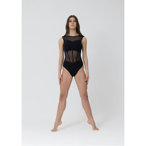 Studio 7 Nina Leotard; Black; Adult Medium