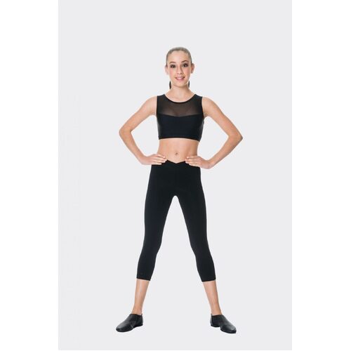 Studio 7 3/4 Leggings Adult Small; Black