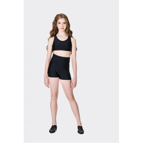 Studio 7 High Waisted Shorts Adult Small; Black