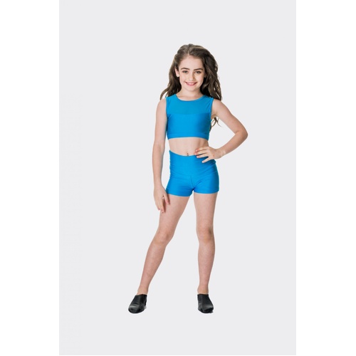 Studio 7 High Waisted Shorts Adult Small; Turquoise