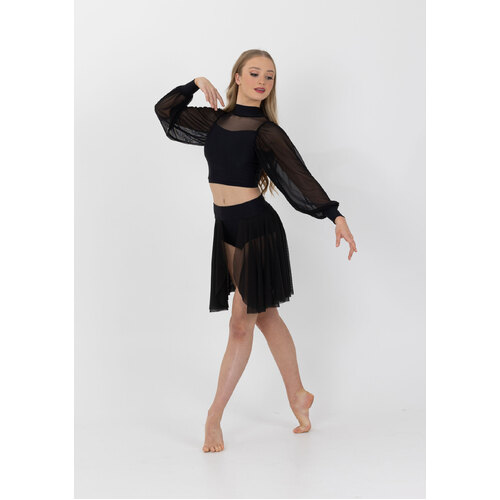 Studio 7 Eloise Skirt Adult Small; Black