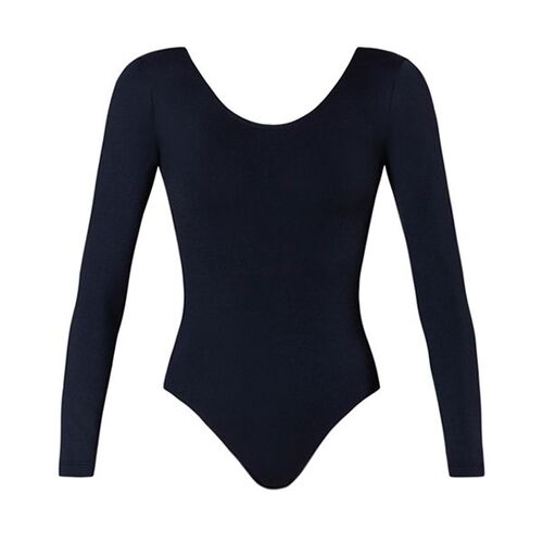 Energetiks Jesse Long Sleeve Leotard Adult X- Small; Black