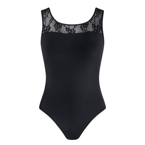 Energetiks Abby Lace Leotard; Black; Adult X- Small