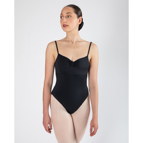 Energetiks Harmony Pleat Front Camisole; Black; Adult X- Small