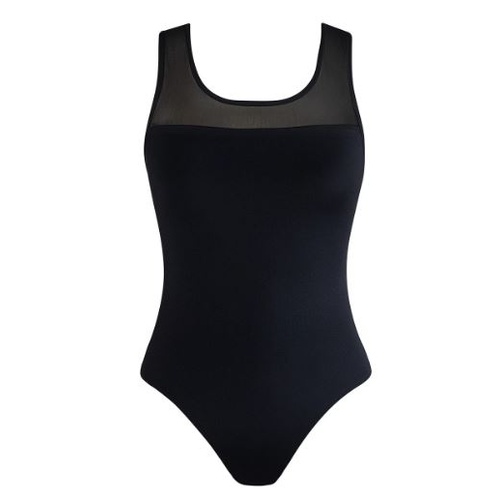 Energetiks Lisa Mesh Leotard Adult X- Small; Black