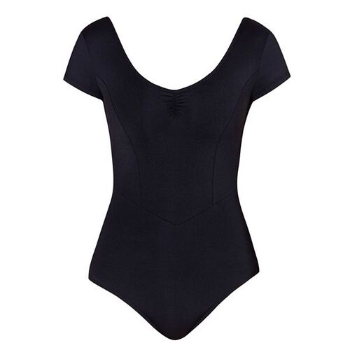 Energetiks Veronica Cap Sleeve Leotard Adult X- Small; Black